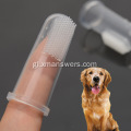 Cepillo de dentes para mascotas Cepillo suave de silicona transparente